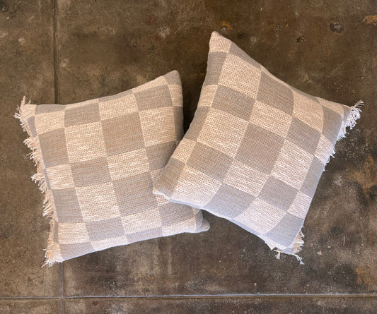 Mariana 16” Pillows in Stone